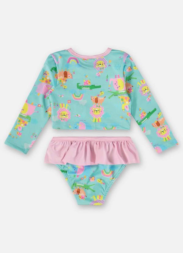 Up Baby - Biquíni Infantil Fps+50 com Forro Azul 2