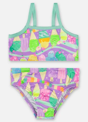 Up Baby - Biquíni Infantil Fps+50 com Forro Roxo - UP BABY