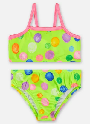 Up Baby - Biquíni Infantil Fps+50 com Forro Verde - UP BABY