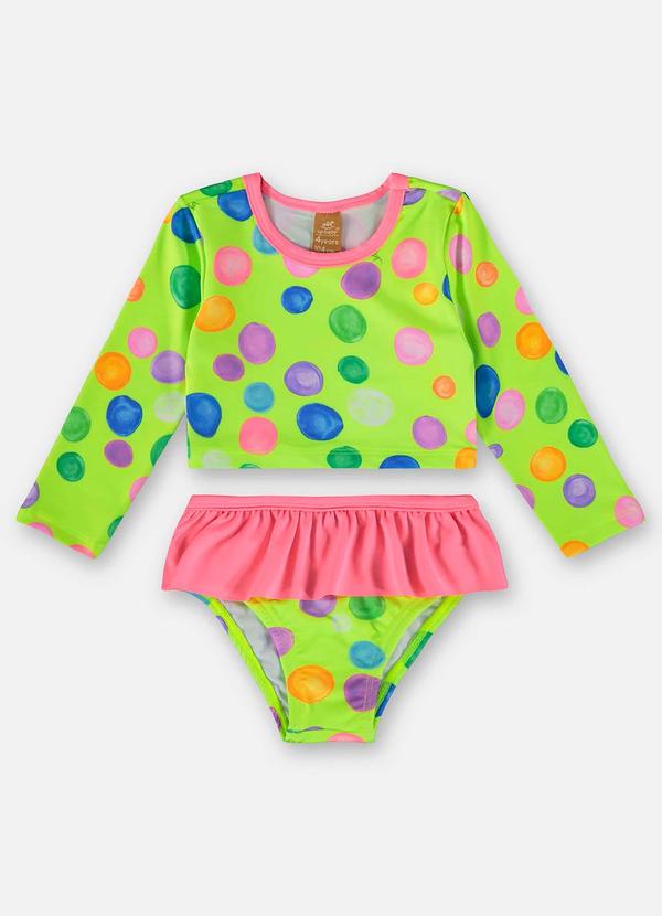 Up Baby - Biquíni Infantil Fps+50 com Forro Verde