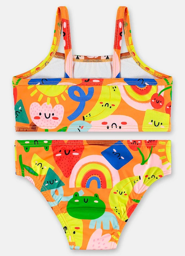 Up Baby - Biquíni Infantil Fps+50 Forrados Up Baby Laranja 2