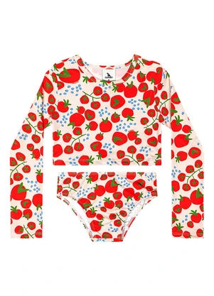 Quimby - Biquíni Manga Longa com Fps +50 Bege - QUIMBY