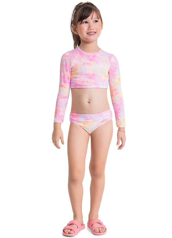 Quimby - Biquíni Manga Longa com Fps +50 Laranja