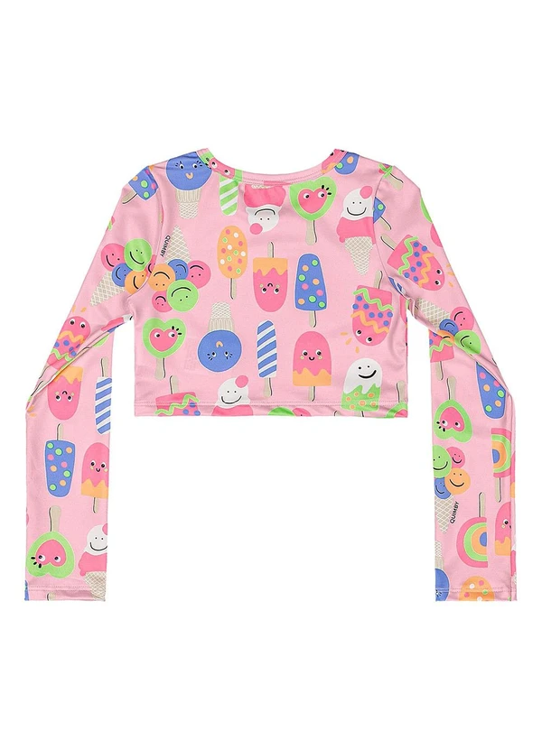 Quimby - Biquíni Manga Longa com Fps +50 Rosa 4