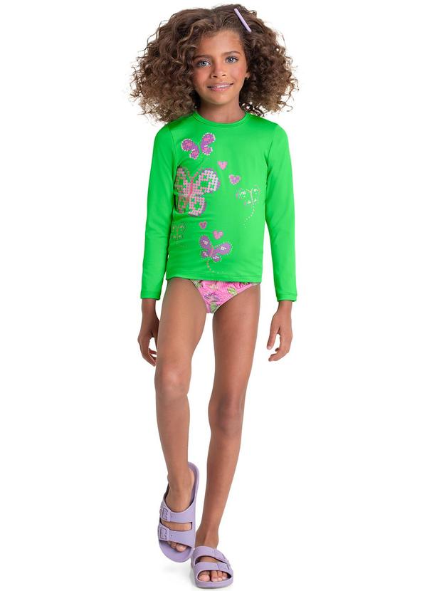 Quimby - Biquíni Manga Longa com Fps +50 Verde