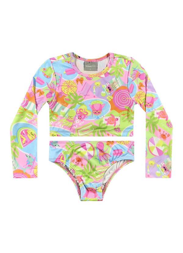 Quimby - Biquíni Manga Longa com Fps +50 Verde