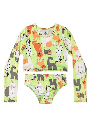 Quimby - Biquíni Manga Longa com Fps +50 Verde - QUIMBY