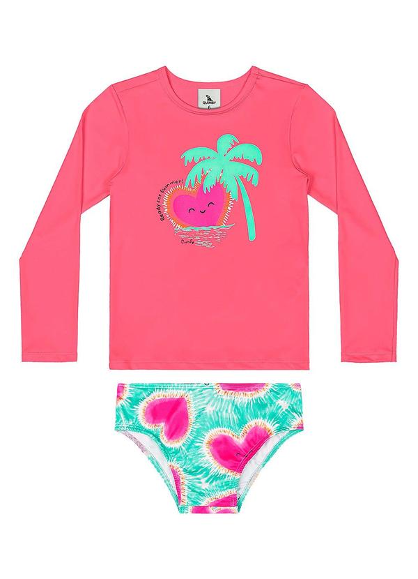 Quimby - Biquíni Manga Longa Fps +50 Rosa