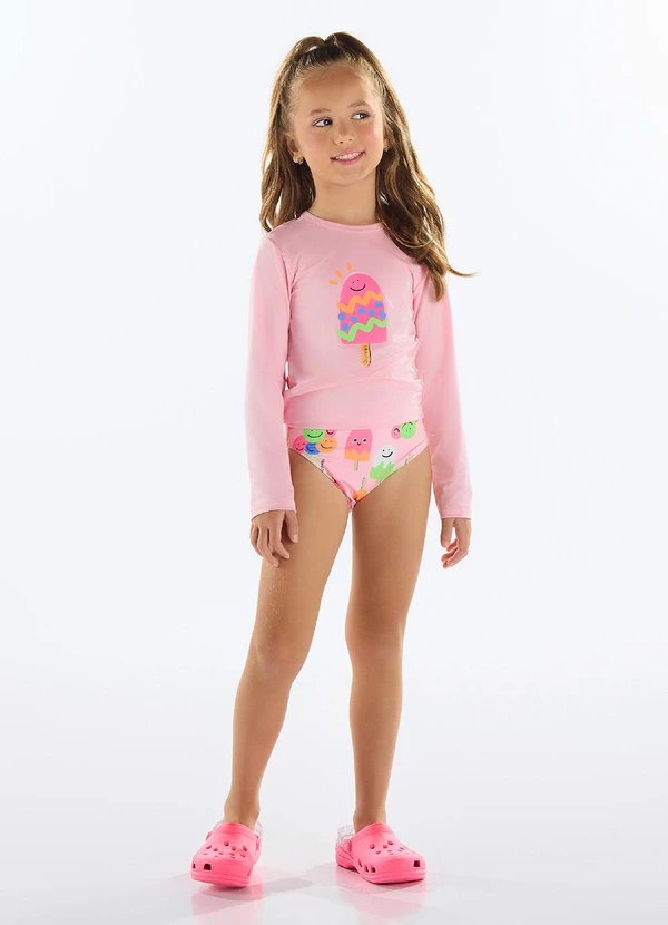 Quimby - Biquíni Manga Longa Fps +50 Rosa 1