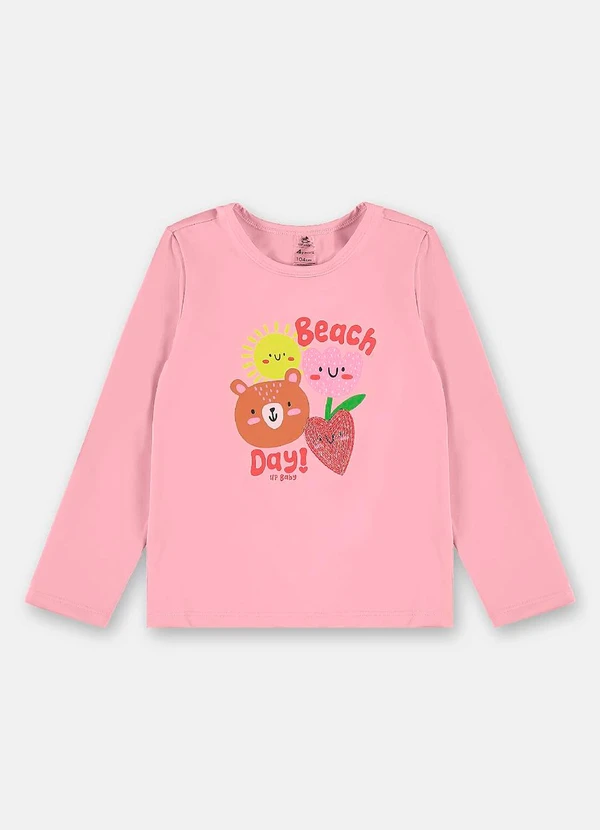 Up Baby - Biquíni Manga Longa Infantil Fps+50 Rosa 3