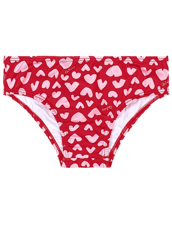 Quimby - Biquíni Manga Longa Infantil Vermelho 3