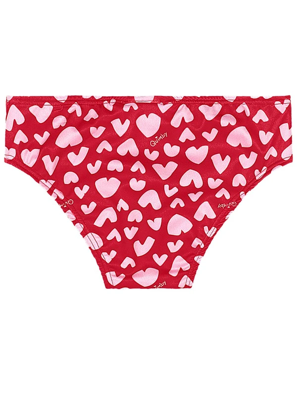 Quimby - Biquíni Manga Longa Infantil Vermelho 5