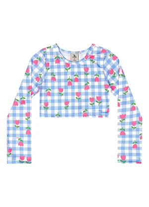 Quimby - Biquíni Manga Longa Infantil Uv Dry Azul - QUIMBY