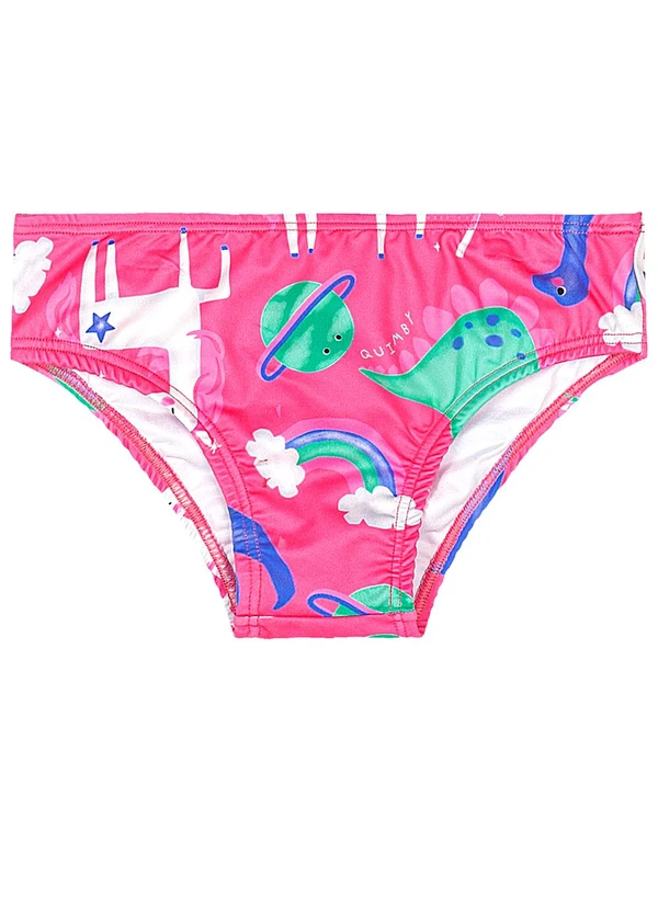 Quimby - Biquíni Manga Longa Infantil Uv Dry Rosa 3