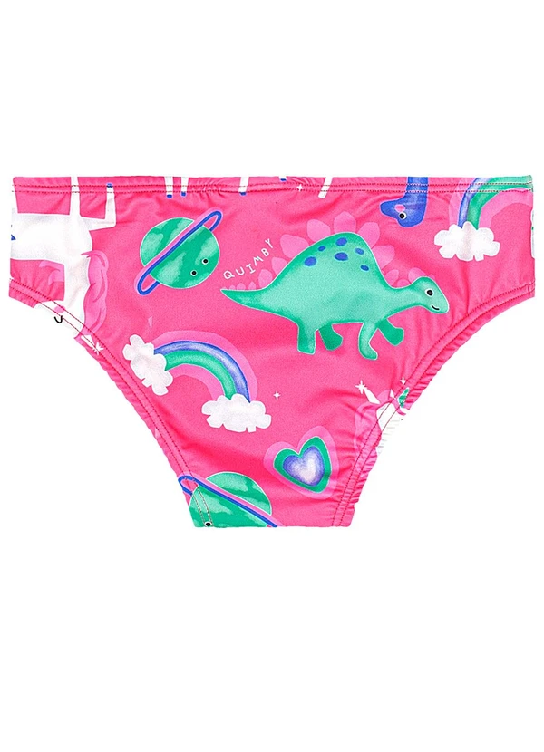 Quimby - Biquíni Manga Longa Infantil Uv Dry Rosa 5