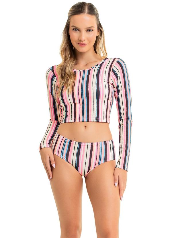 Gloss - Biquíni Manga Longa Juvenil com Fps+50 Bege