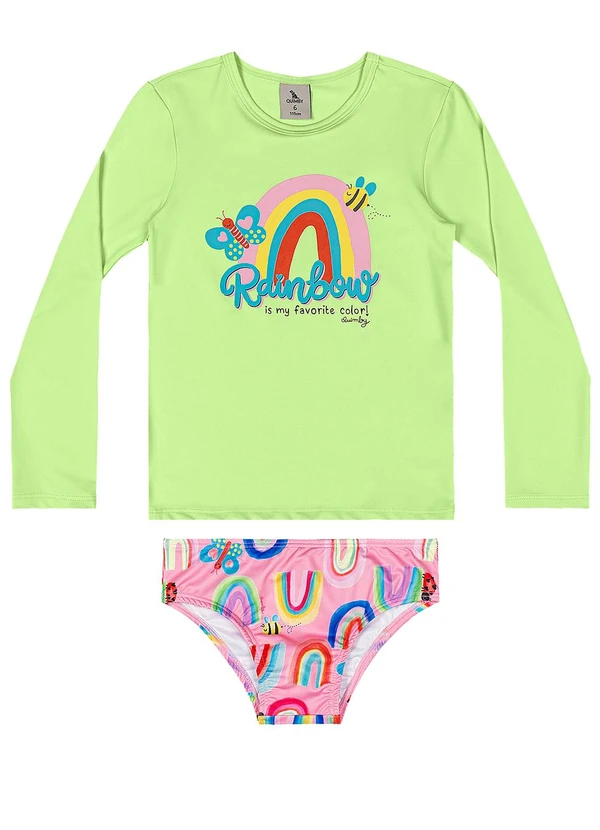 Quimby - Biquíni Paraíso Infantil Verde 2