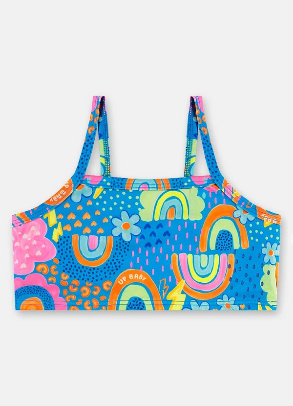 Up Baby - Biquíni Top Calcinha Fps+50 Forrados Up Baby Azul 3