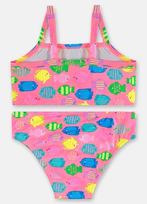 Up Baby - Biquíni Top Calcinha Fps+50 Forrados Rosa - UP BABY