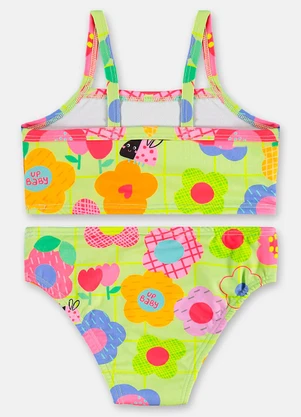 Up Baby - Biquíni Top Calcinha Fps+50 Forrados Verde - UP BABY