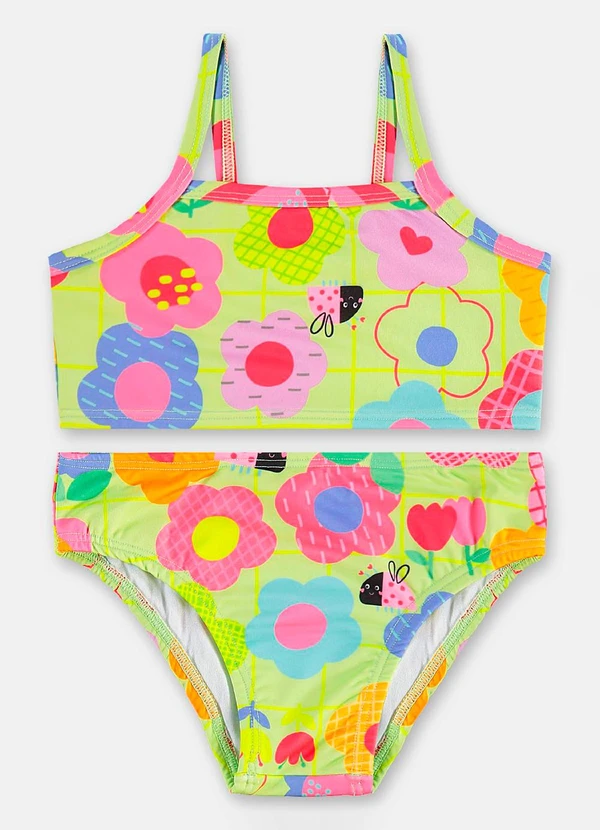 Up Baby - Biquíni Top Calcinha Fps+50 Forrados Verde 1