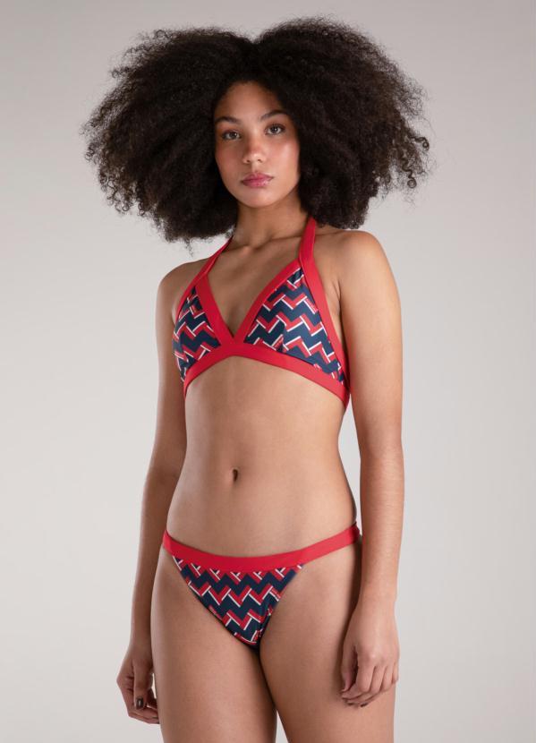 Enfim - Biquíni Triângulo Geométrico Dry Active Vermelho
