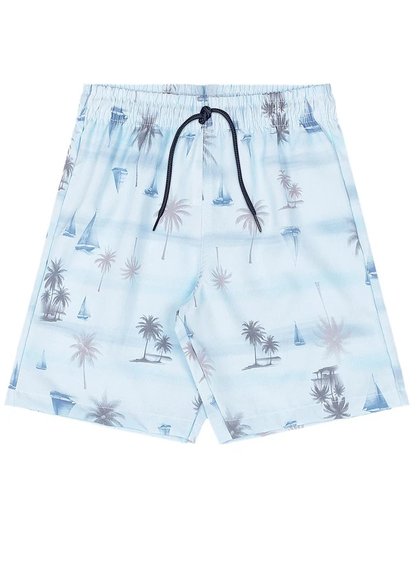 Quimby - Conjunto Camiseta Bermuda Tropical Quimby Cinza 4