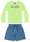 Quimby - Conjunto Camiseta Fps 50+ e Bermuda Verde - variação: Verde