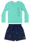 Quimby - Conjunto Camiseta Fps 50+ e Bermuda Verde - variação: Verde
