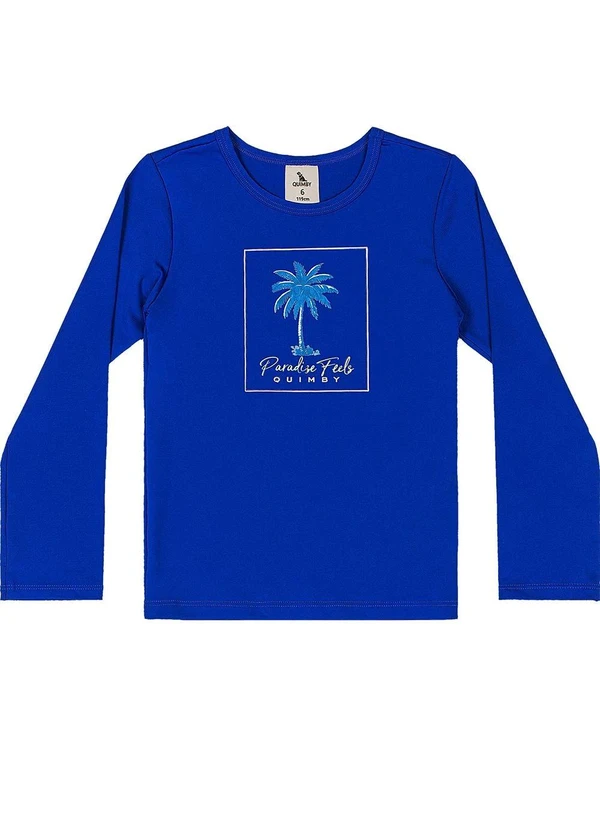 Quimby - Conjunto Camiseta Uv e Sunga Boxer Azul 2