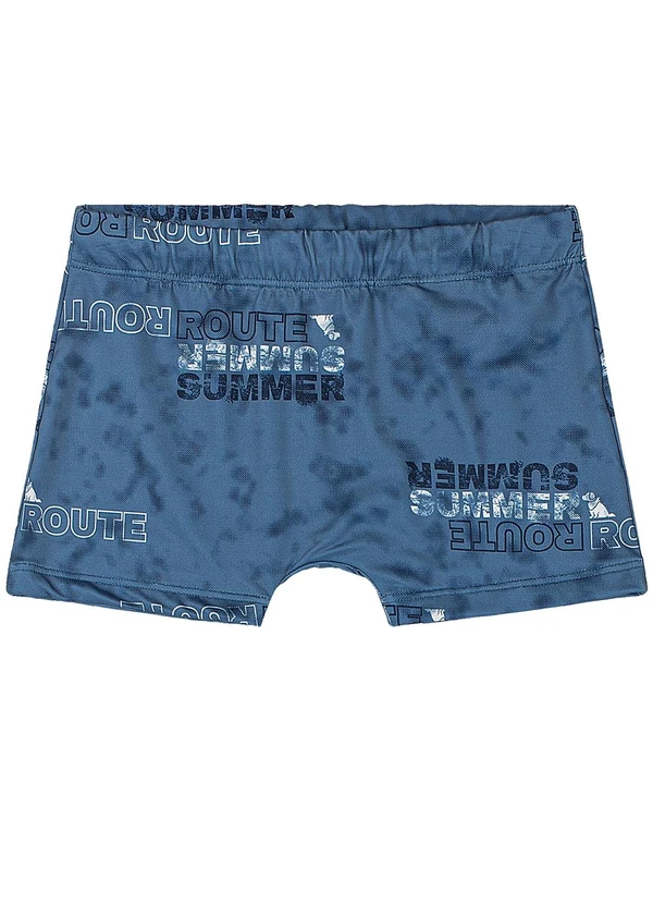 Quimby - Conjunto Camiseta Uv e Sunga Boxer Quimby Azul 4