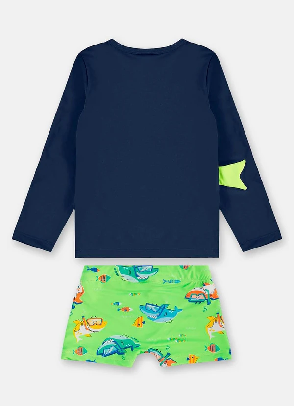 Up Baby - Conjunto de Praia Infantil Menino Azul 3