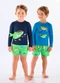 Up Baby - Conjunto de Praia Infantil Menino Amarelo - variação: Azul