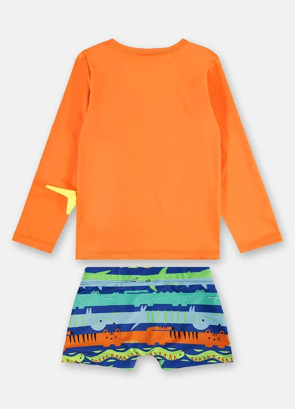 Up Baby - Conjunto de Praia Infantil Menino Laranja 2