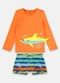 Up Baby - Conjunto de Praia Infantil Menino Amarelo - variação: Laranja