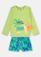 Up Baby - Conjunto de Praia Infantil Menino Amarelo - variação: Verde
