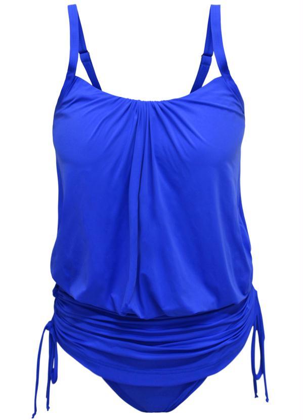 bonprix - Maiô Azul com Drapeado 8