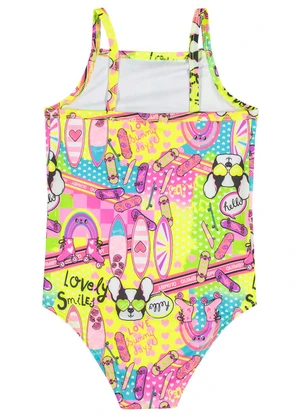 Quimby - Maiô Doggy Tricks Infantil Fps+50 Verde - QUIMBY