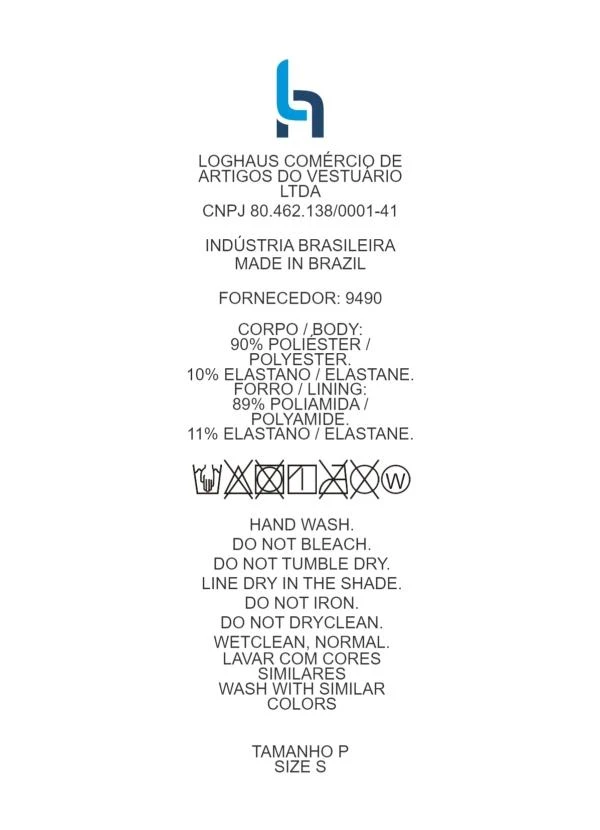 Quintess - Maiô Floral Fundo Preto em Malha com Elastano 5