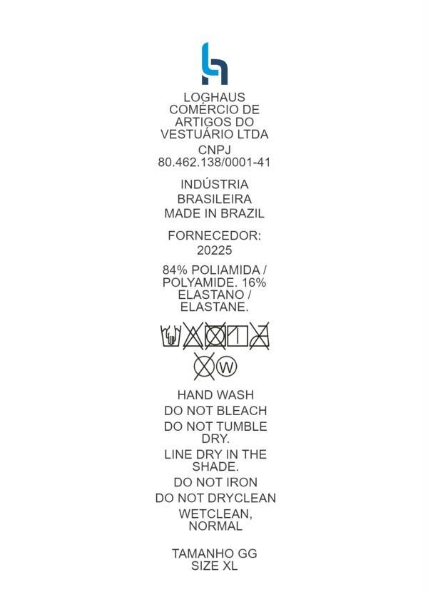 Quintess - Maiô Franjas Preto Plus Size 6