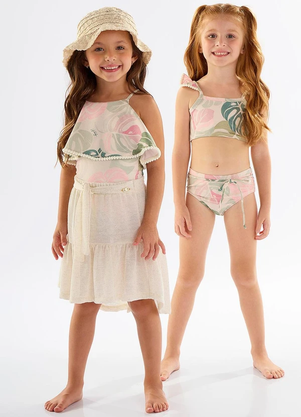 Up Baby - Maiô Infantil com Proteção Fps+50 Bege 2