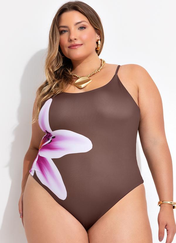 Quintess - Maiô Marrom em Malha Fria 10