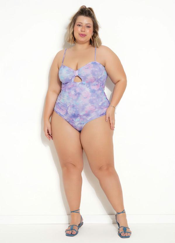 Marguerite - Maiô Plus Size Tie Dye com Recorte 3