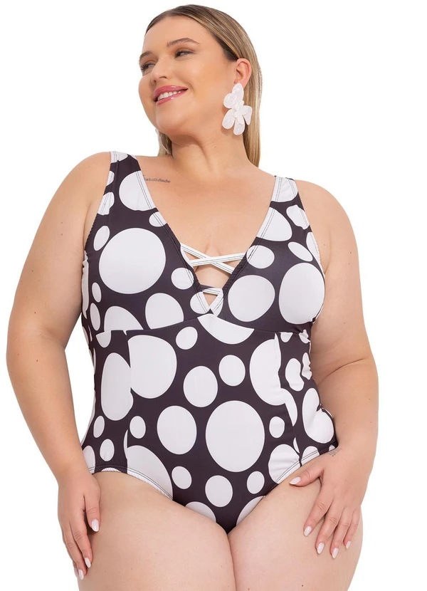 Marguerite - Maiô Poá Preto em Poliflex 6