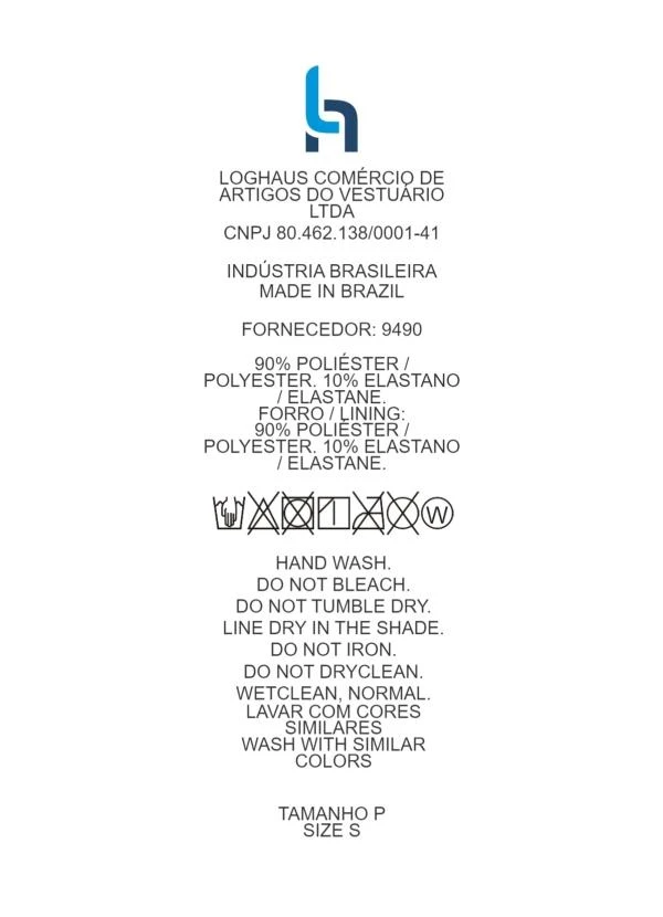 Quintess - Maiô Preto em Malha com Elastano 6