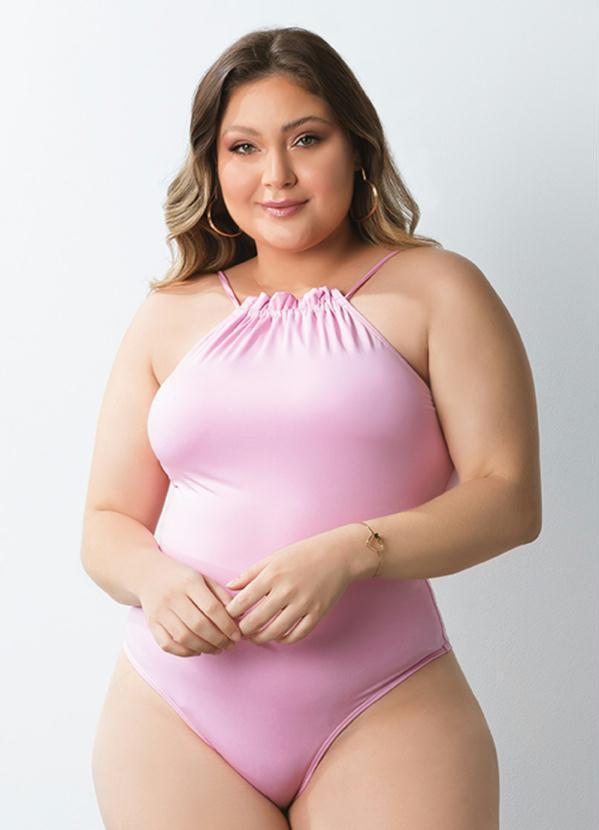 Queima Estoque - Maiô Rosa com Amarração nas Costas 5