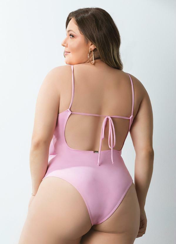 Queima Estoque - Maiô Rosa com Amarração nas Costas 6