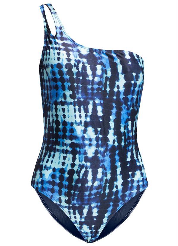 Outlet - Maiô um Ombro Só Verde e Azul 6