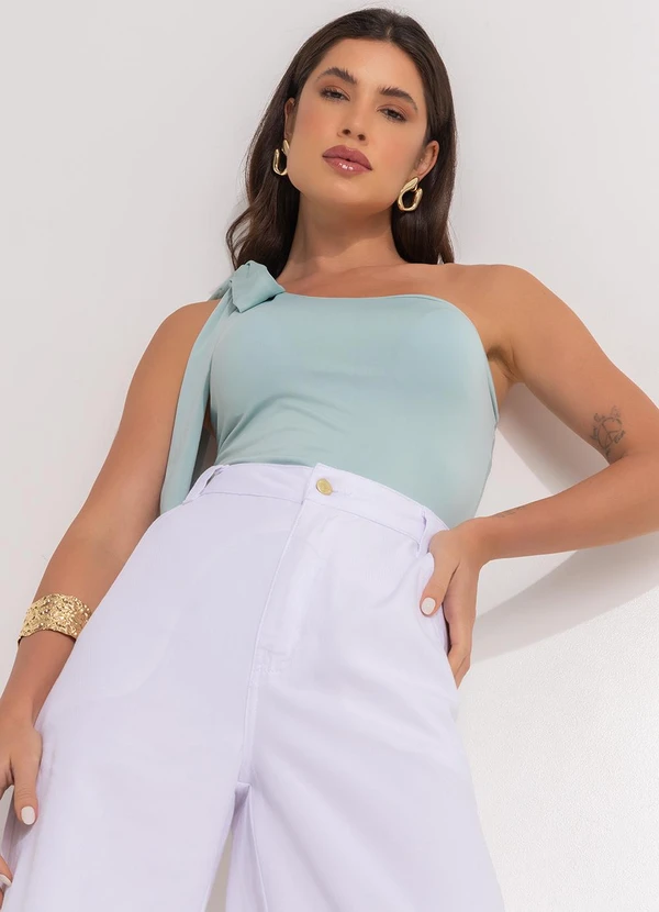 Quintess - Maiô Verde Claro em Malha com Elastano 5