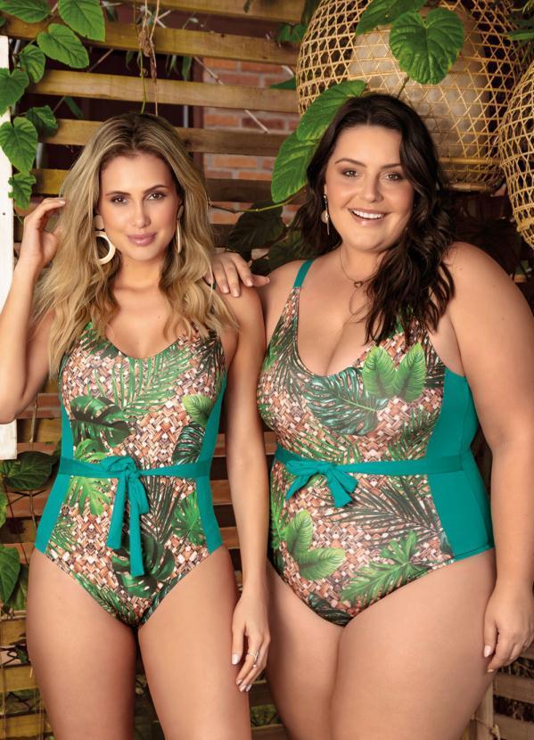 Bimini - Maiô Verde com Faixa para Amarrar na Cintura 5